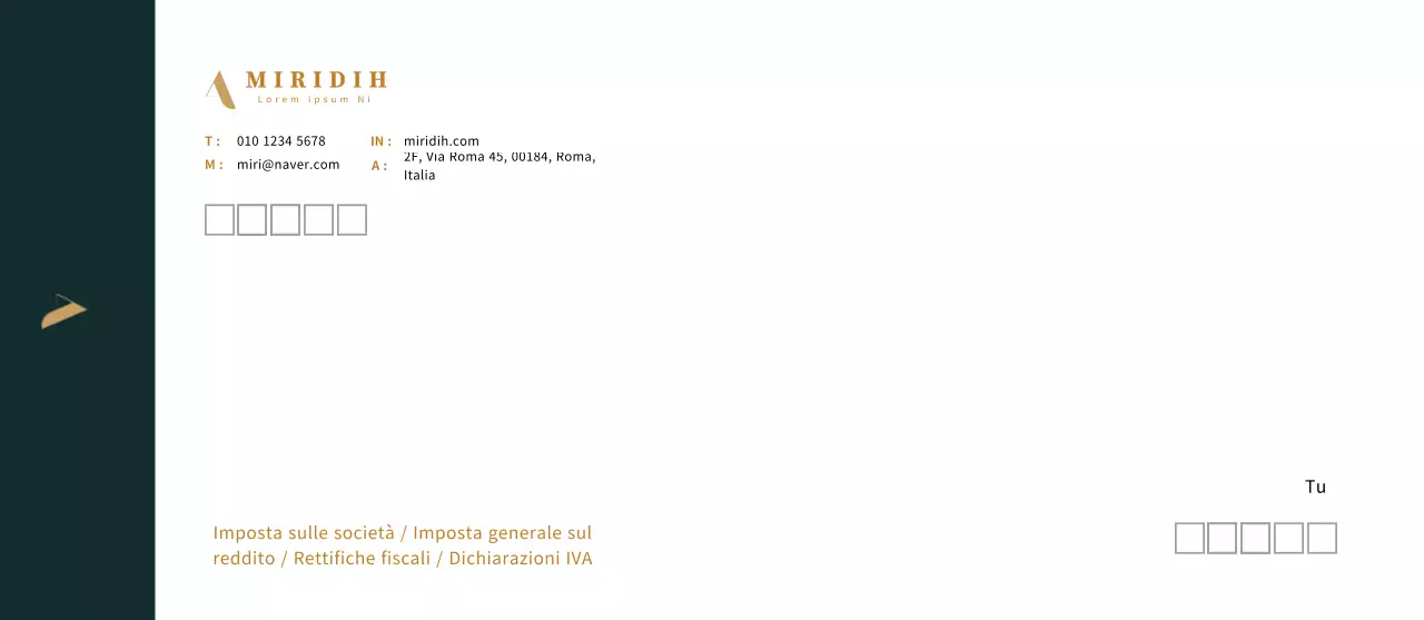 logo turchese scuro pulito business tax accounting