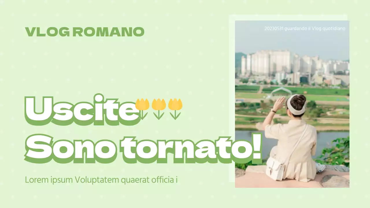 Carino il vlog verde di tutti i giorni Miniature di YouTube