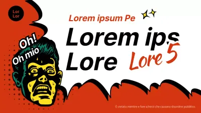 Un pesce d'aprile gag in rosso e bianco