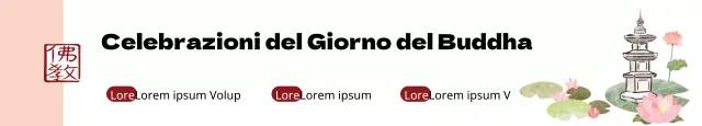 Striscione della Giornata di Buddha