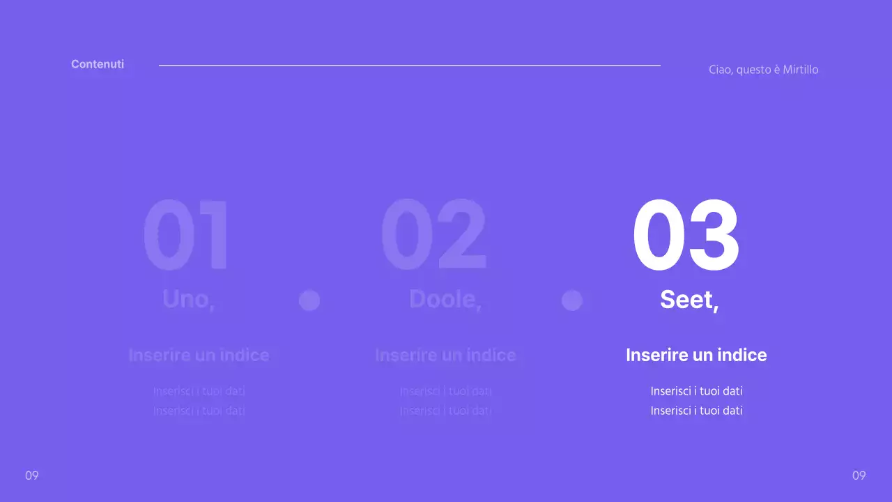 Presentazione dei mirtilli