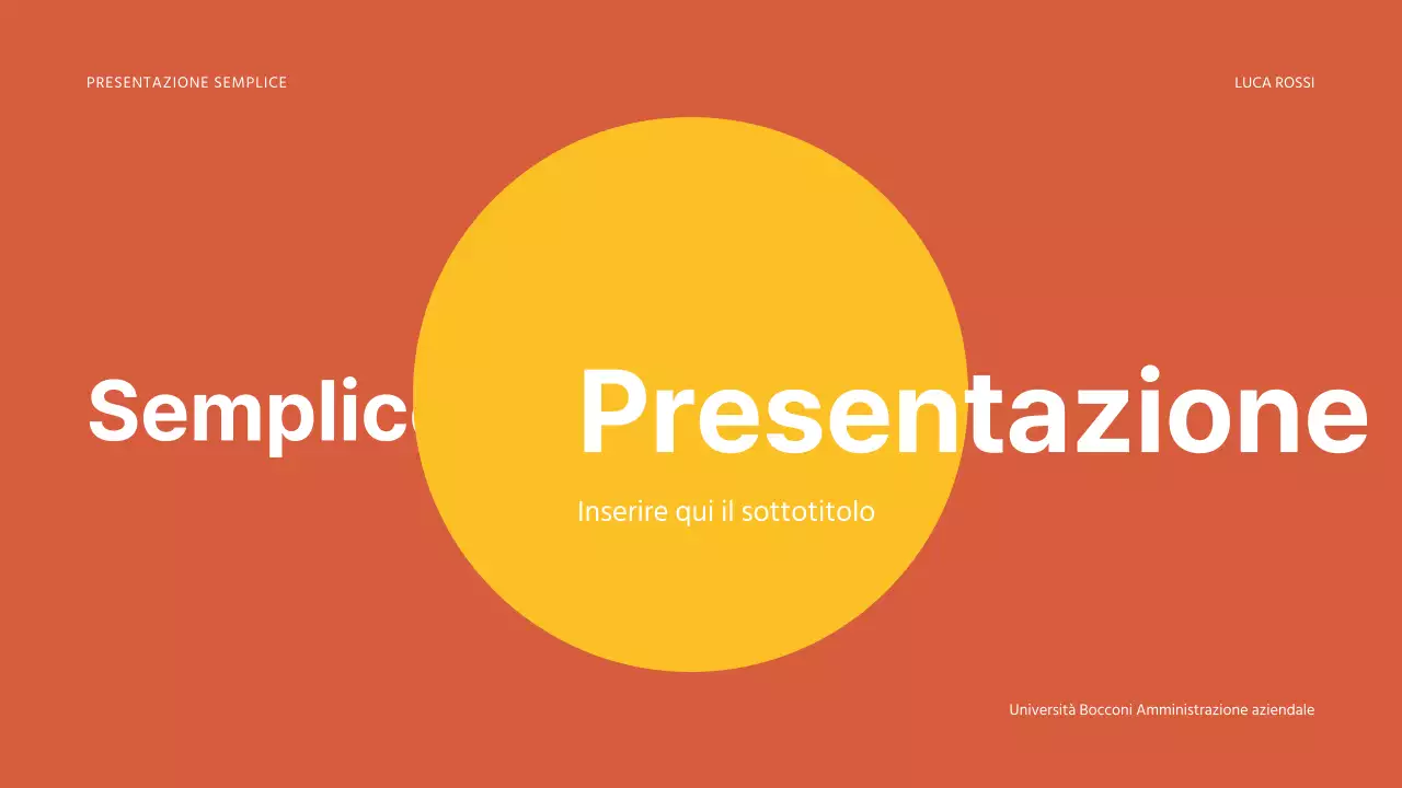 Presentazioni semplici
