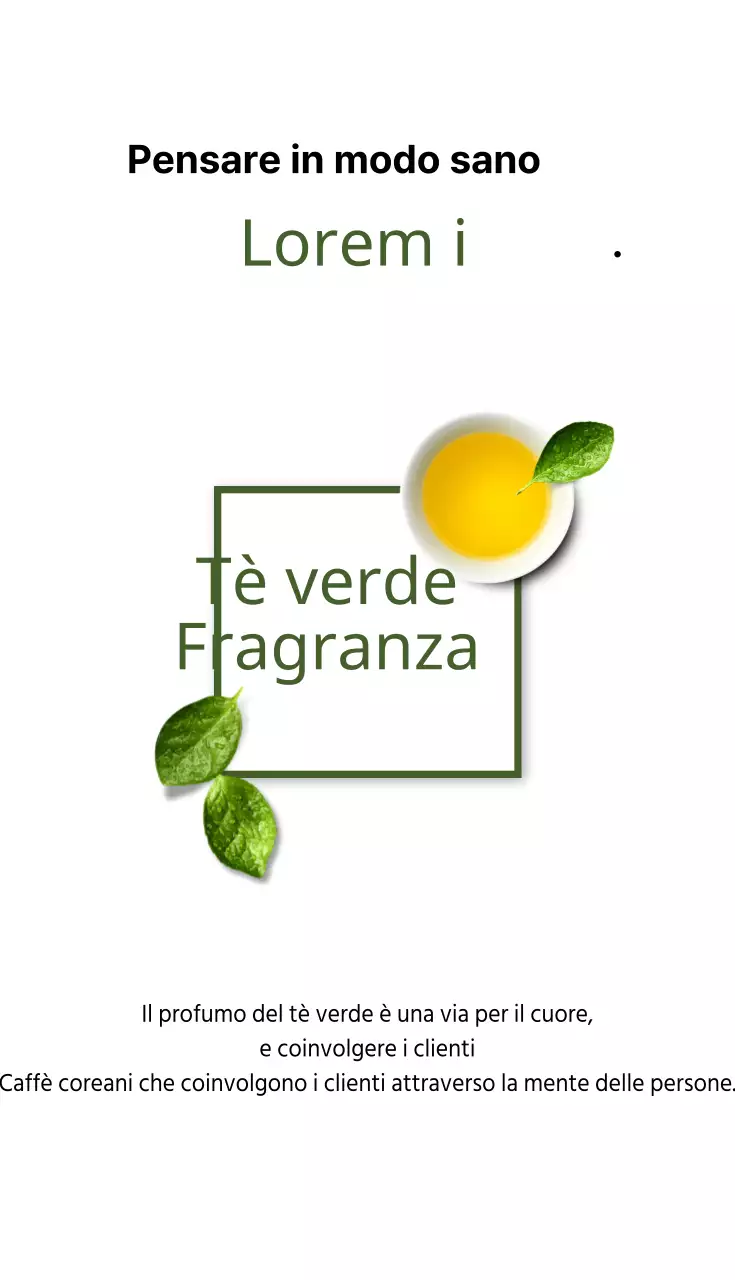 Profumo di tè verde