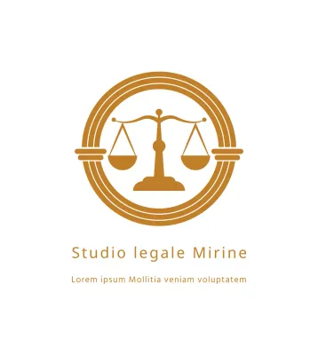 Insegna di uno studio legale con logo semplice
