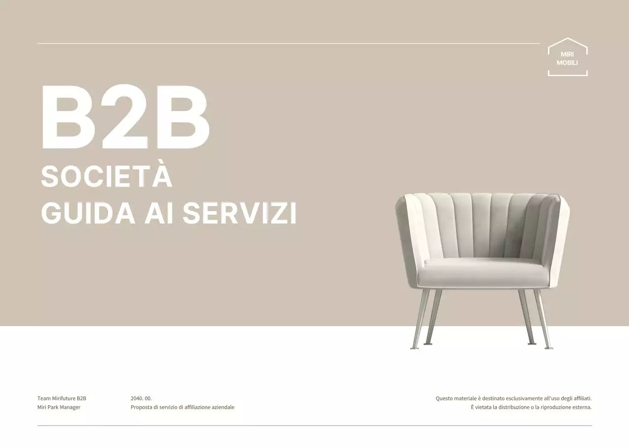 Semplice azienda B2B in beige