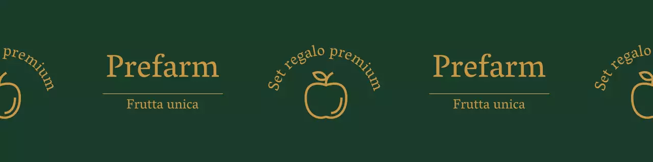 Modello di logo di fattoria in stile semplice in verde scuro e ocra
