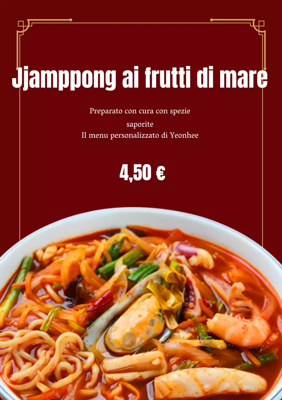 Promuovere il cibo cinese in rosso