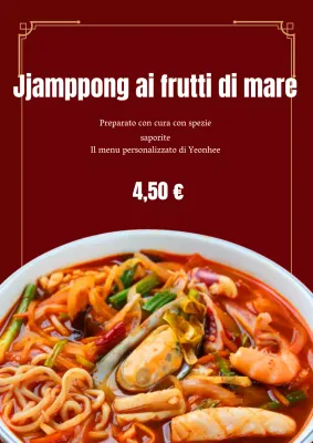 Promuovere il cibo cinese in rosso