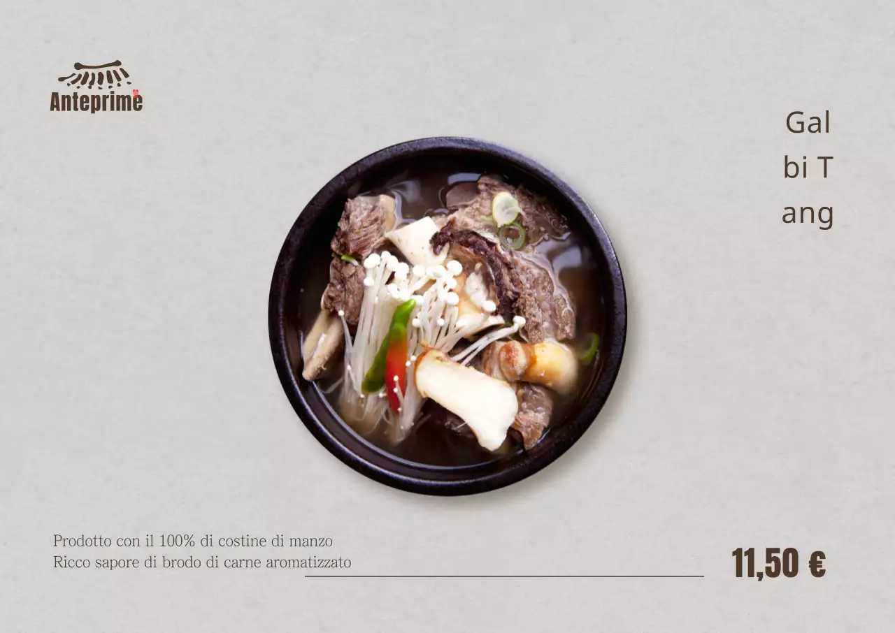 Poster semplice Galbi Tang Landscape