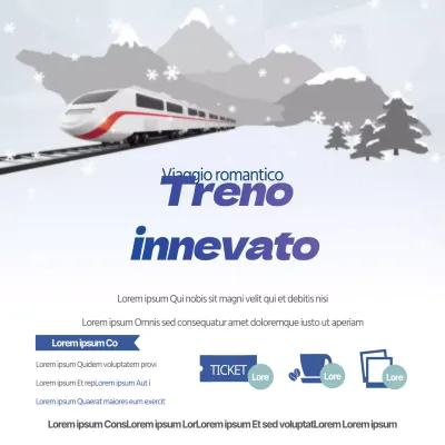 Treno innevato