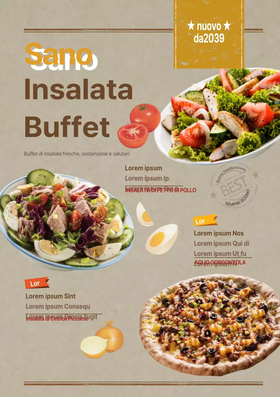Buffet di insalate