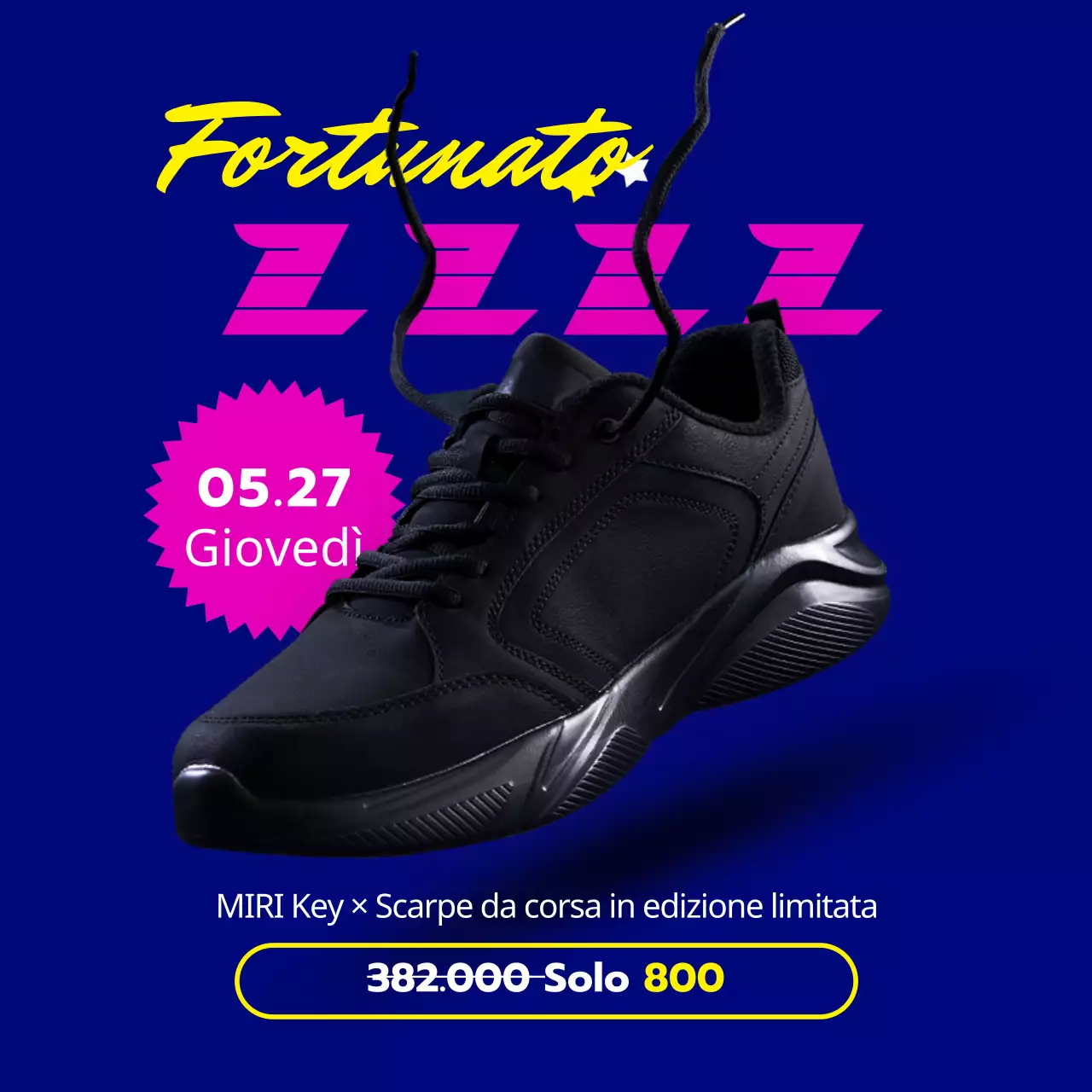 Istruzioni ordinate di Lucky Draw su sfondo blu