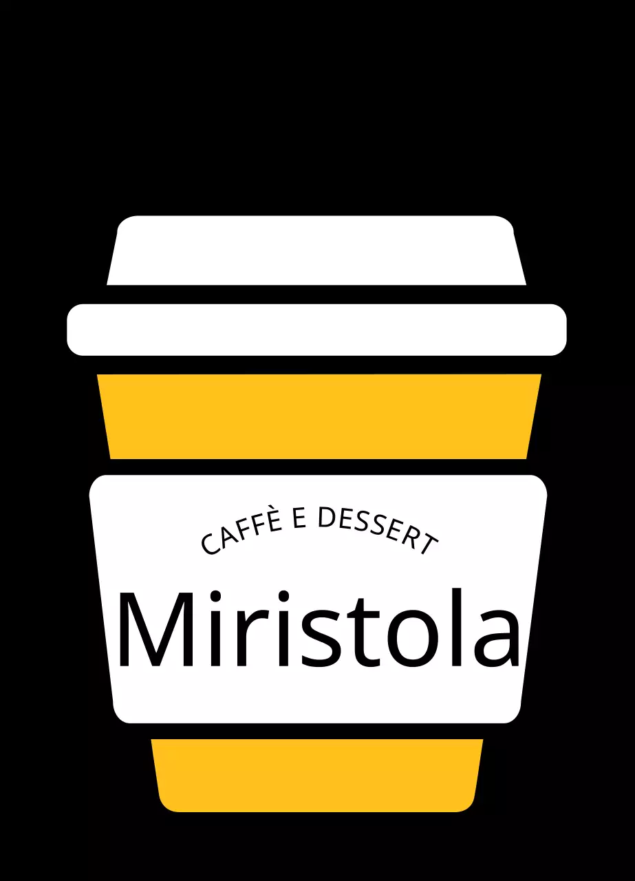 Portachiavi in acrilico con tazza di carta gialla