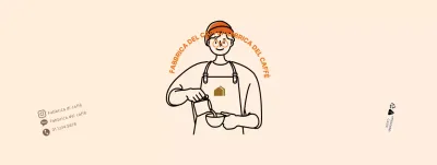 Semplice portabicchieri da caffè Baristylist in beige