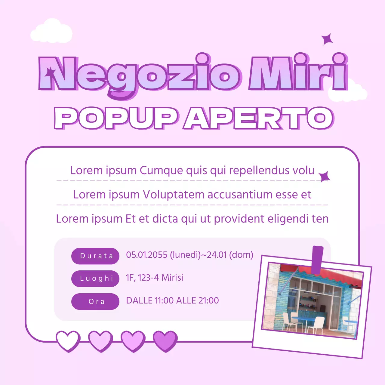 Un pop-up store con un simpatico concept di macchina arcade viola