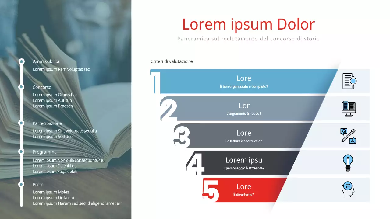 Un formato funnel pulito con toni tenui Infografica panoramica del concorso Story