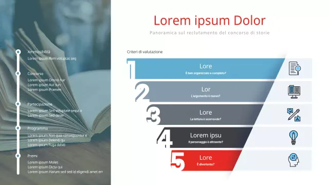 Un formato funnel pulito con toni tenui Infografica panoramica del concorso Story