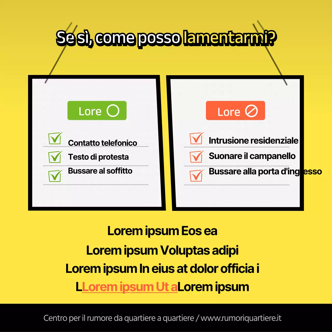 Come gestire i rumori interstiziali con i colori blu navy e arancione