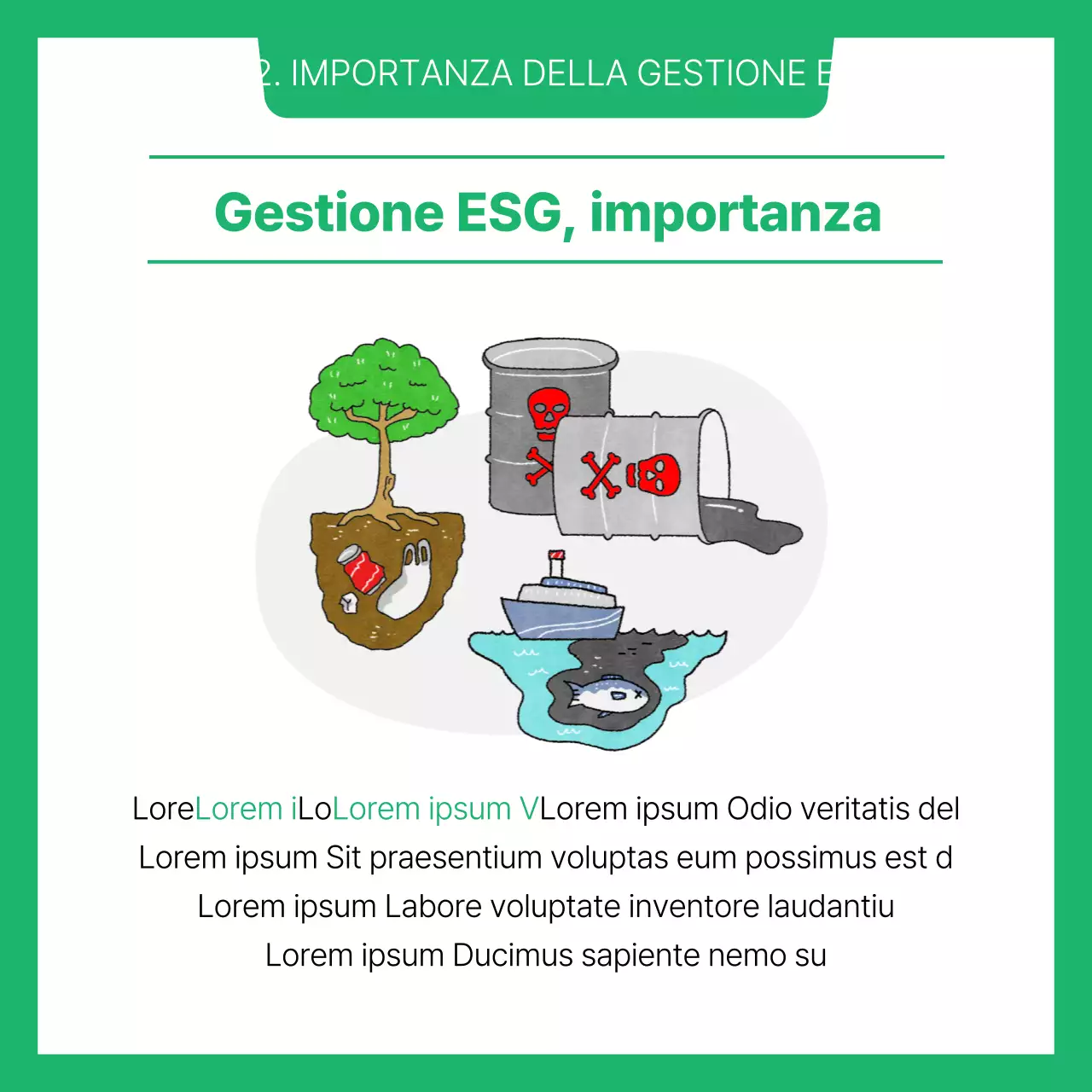 Strategia di gestione ESG in bianco e verdeAnteprimaGestione aziendaleTrendsCardNews