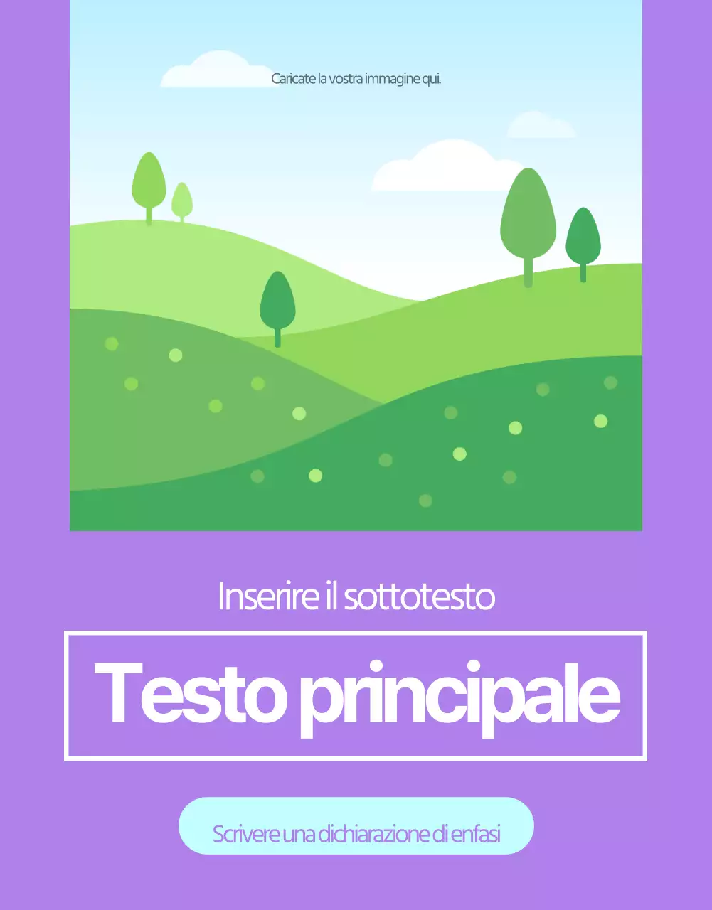 Layout di base per la vendita di prodotti