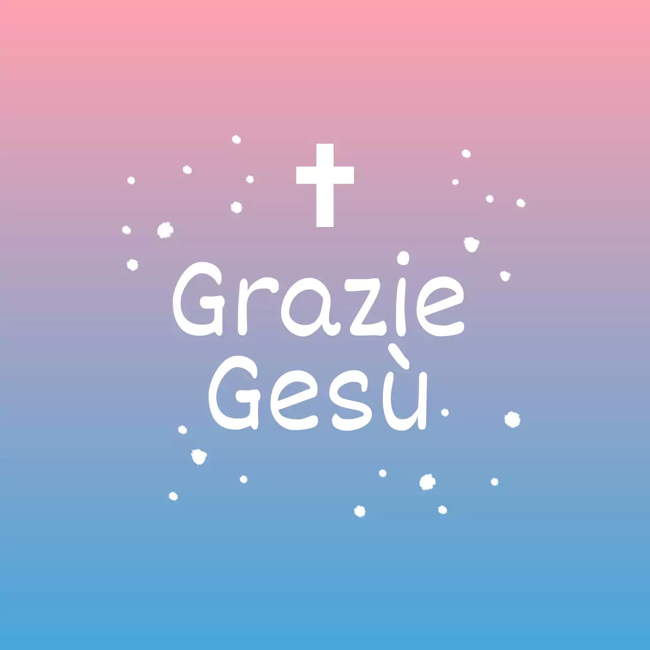 Adesivo circolare pasquale pastello sfumato per la chiesa