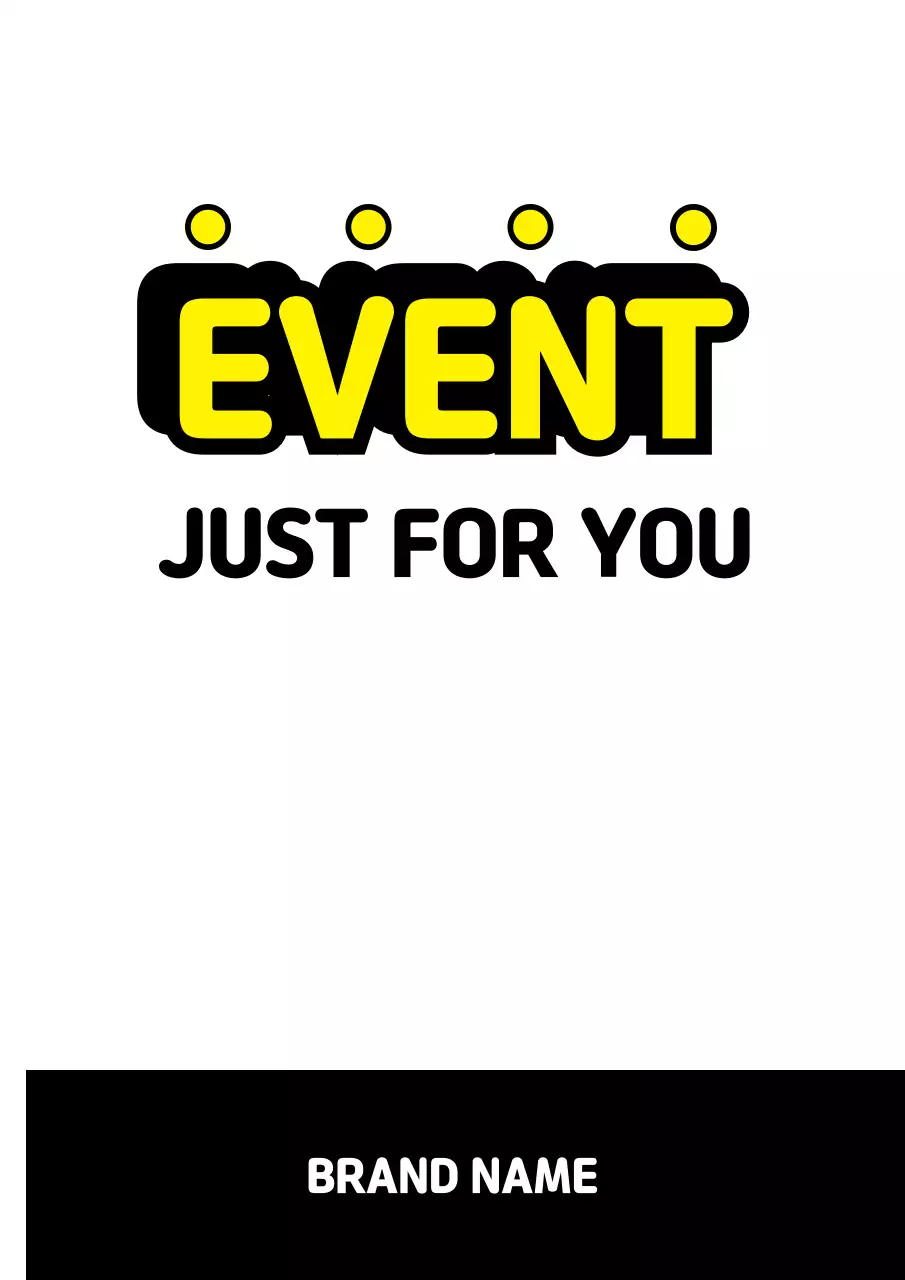 Yellow Trendy Event Promotion Poster