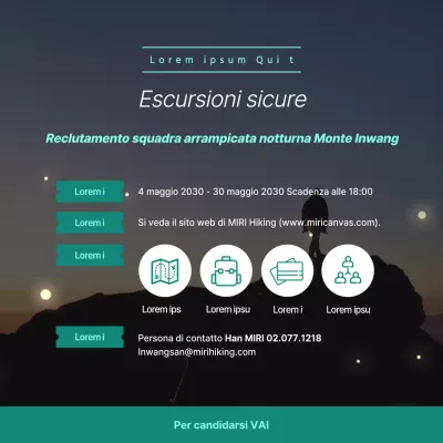 Reclutate una squadra di arrampicatori notturni color menta