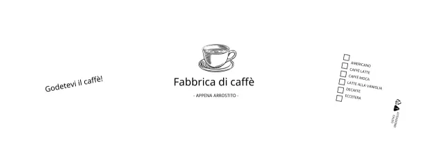 Caffè bianco semplice illustrazione