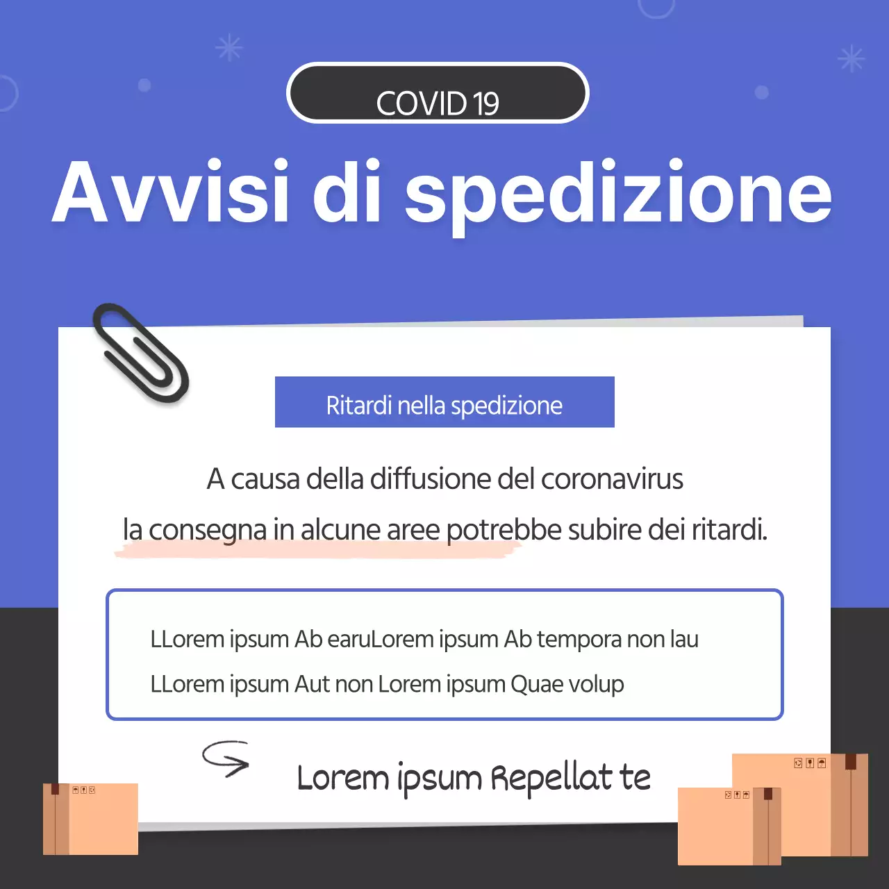 Ritardi nella spedizione