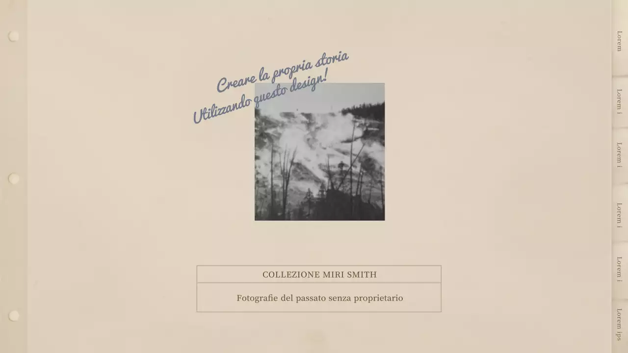 Un fotolibro beige di ispirazione vintage.