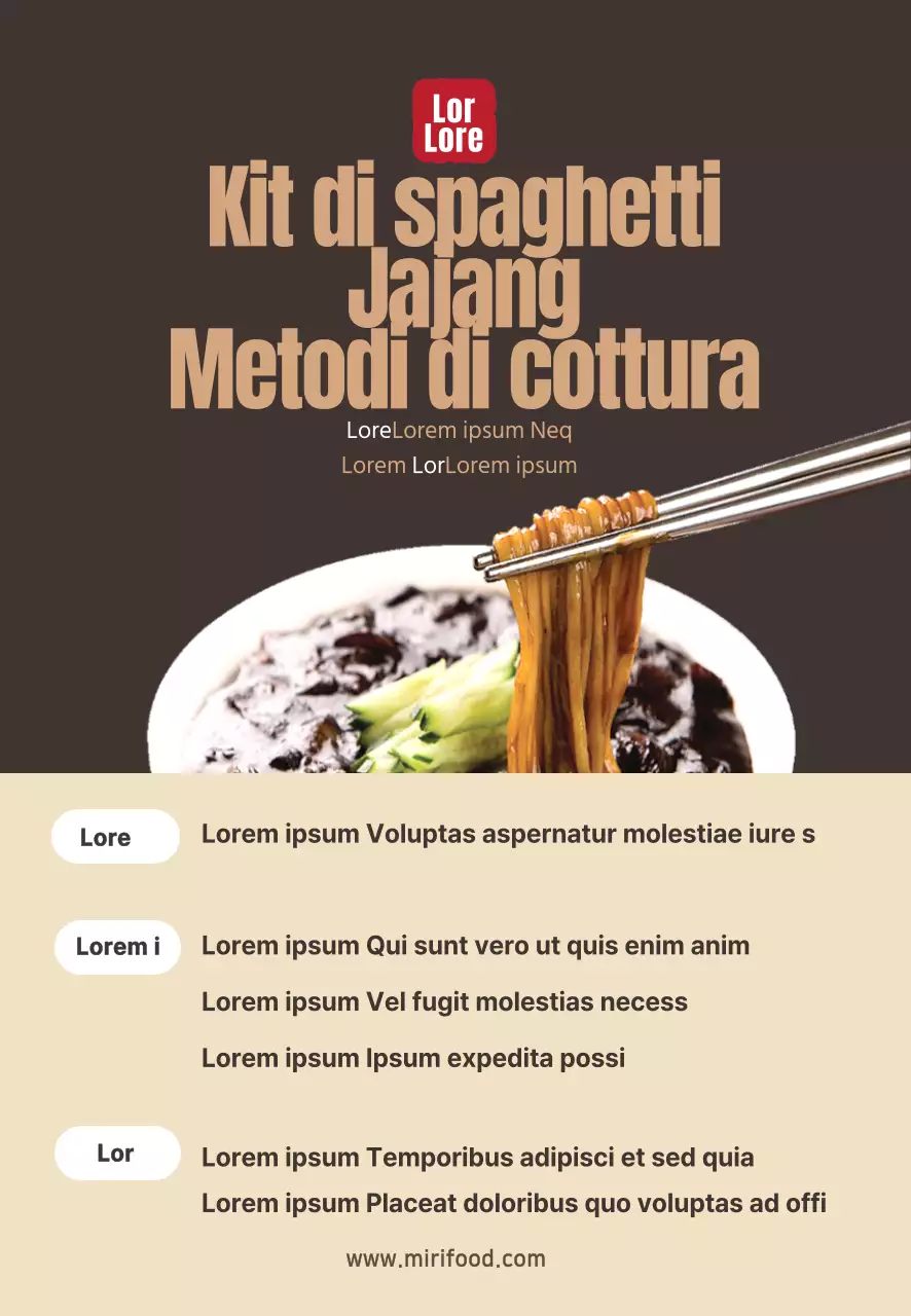 Fotografia di cibo Kit di pasti cinesi intensi Ricetta Torta di riso Memo