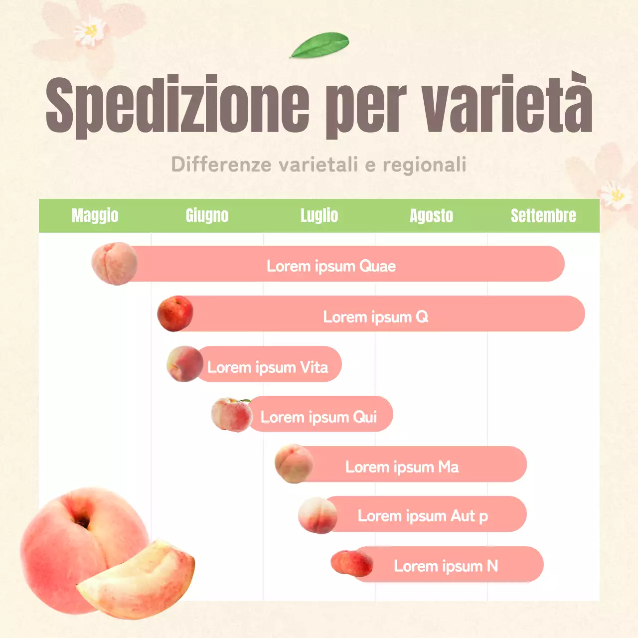 Come conservare i bei frutti delle pesche rosa e beige