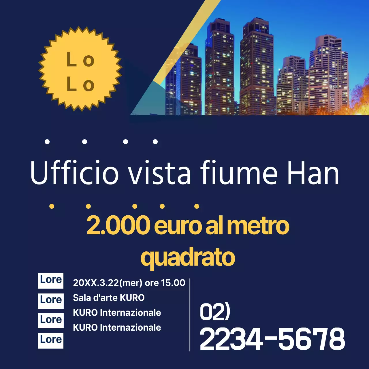 Ufficio vista fiume Han