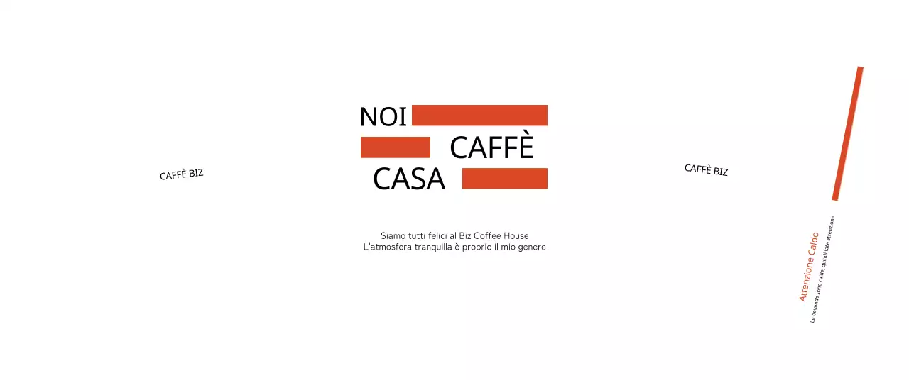 Promuovete il vostro caffè con un semplice testo in arancione