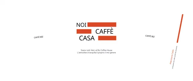 Promuovete il vostro caffè con un semplice testo in arancione