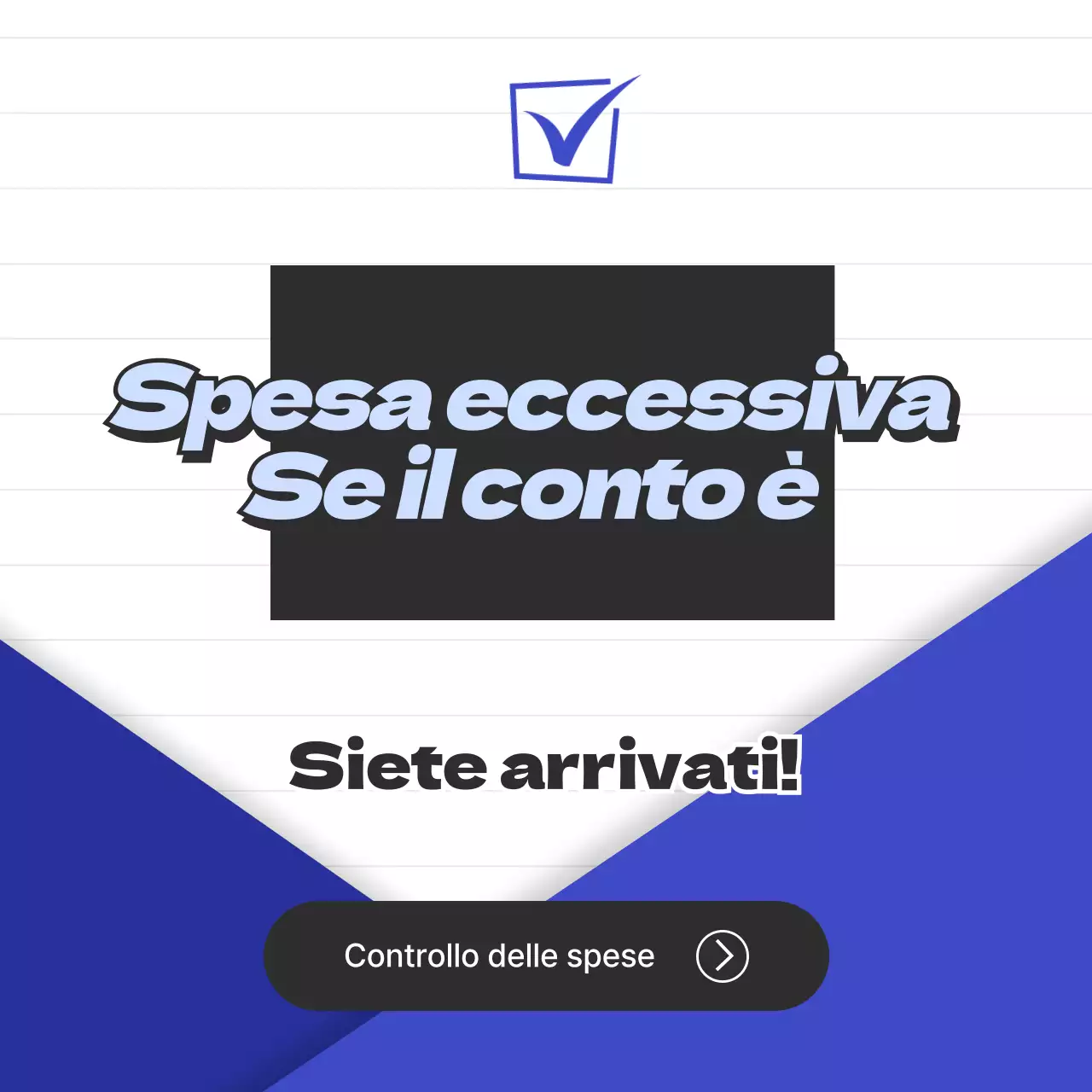 Bolletta blu e nera in eccesso