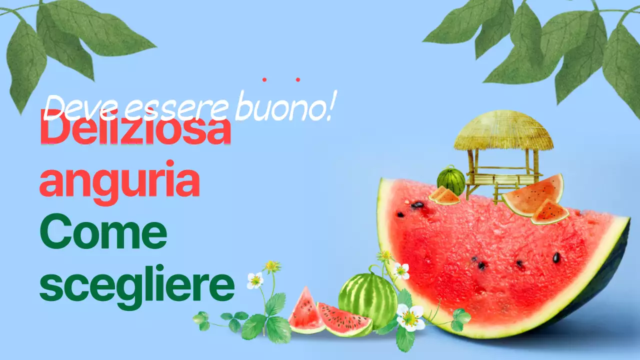 Come scegliere una deliziosa anguria Illustrato con Blue and Watermelon