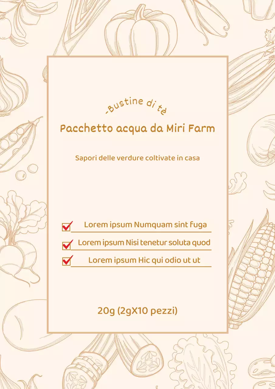 Promuovete la vostra azienda agricola eco-compatibile in beige e chic