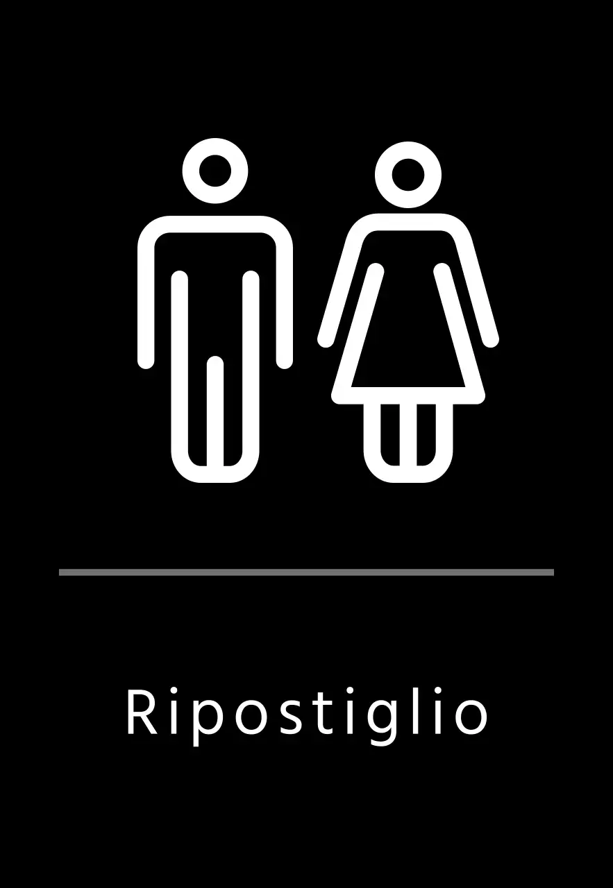 Segnaletica semplice nera