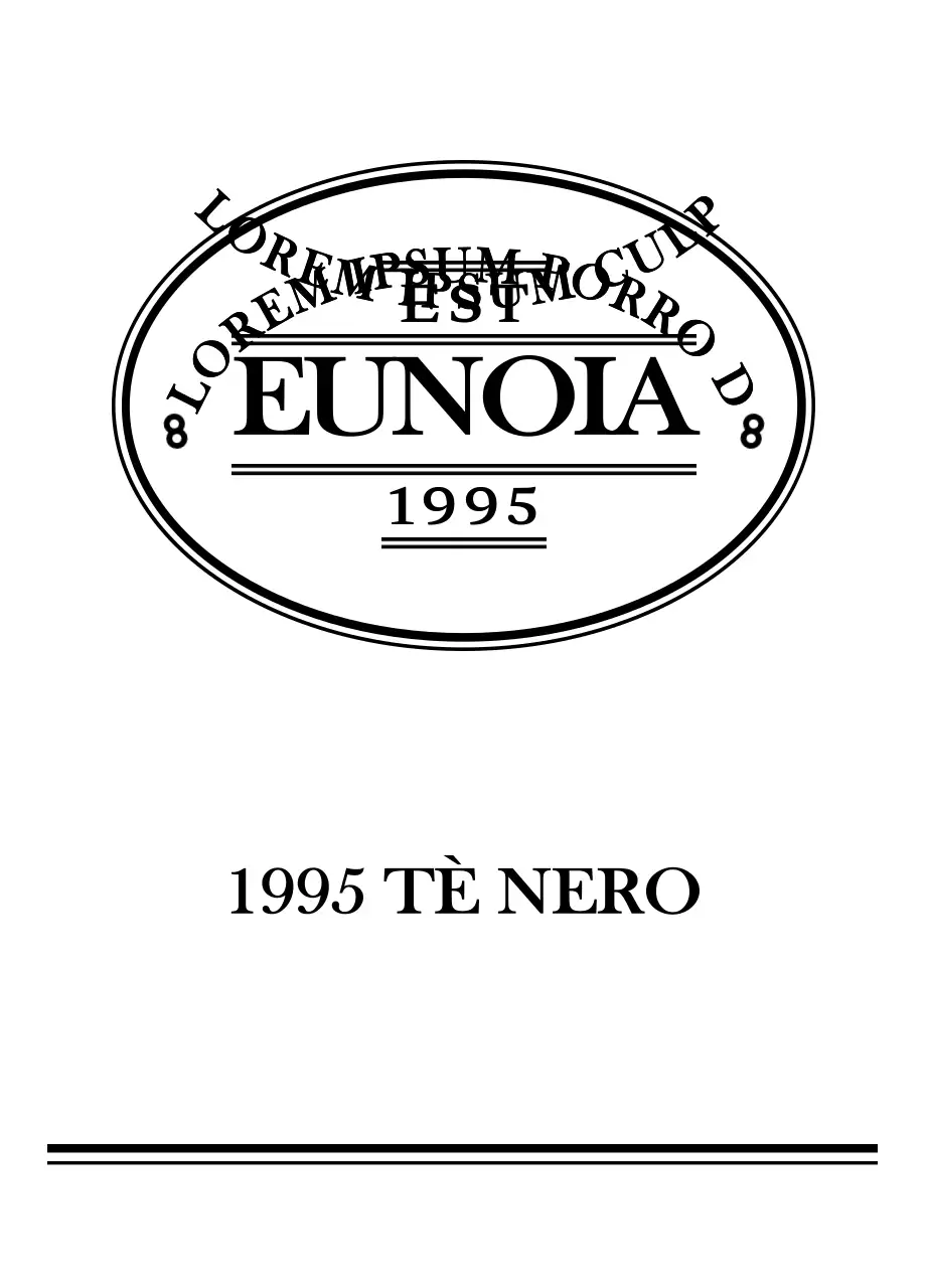 Bustine di tè nero con logo vintage
