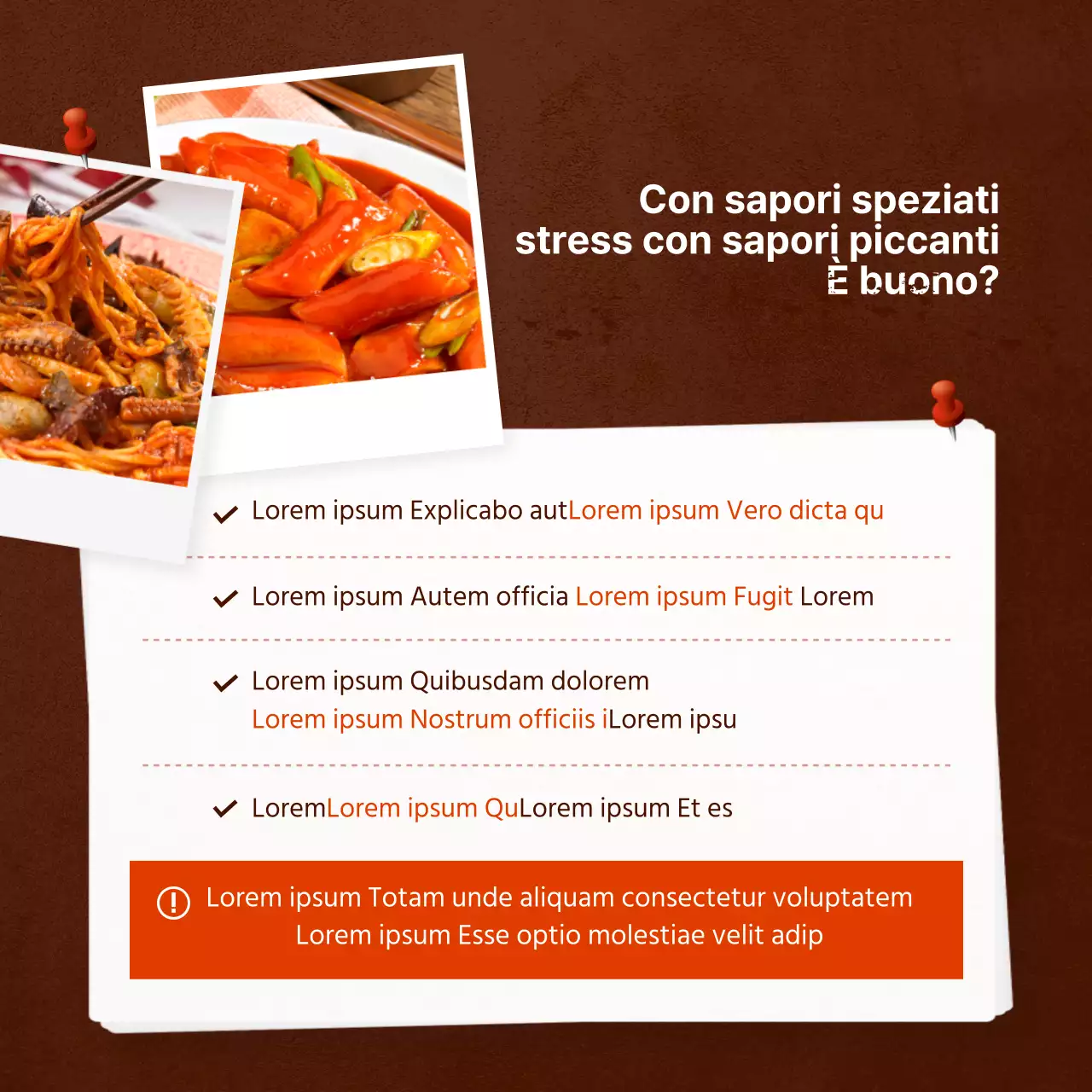 Carta rossa piccante design