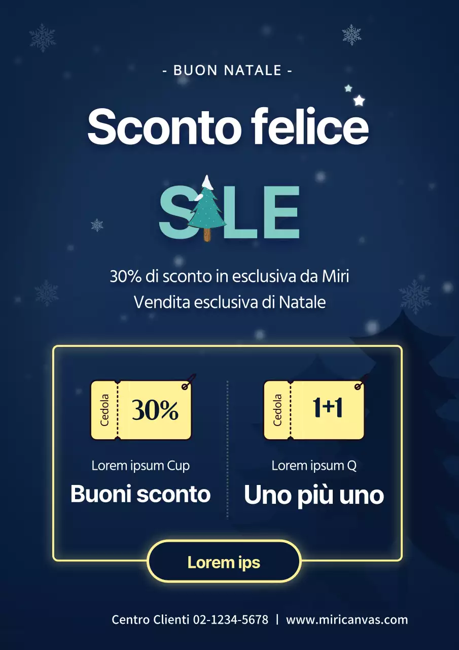 Evento di vendita natalizia Yellow Neat