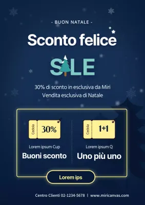 Evento di vendita natalizia Yellow Neat