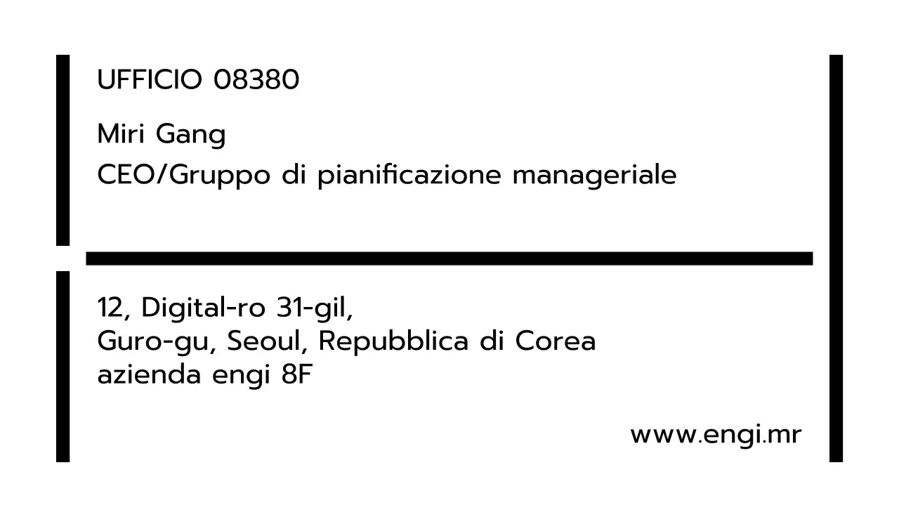 Stile pulito del biglietto da visita con un tocco di blu