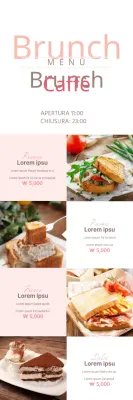 Menu del brunch