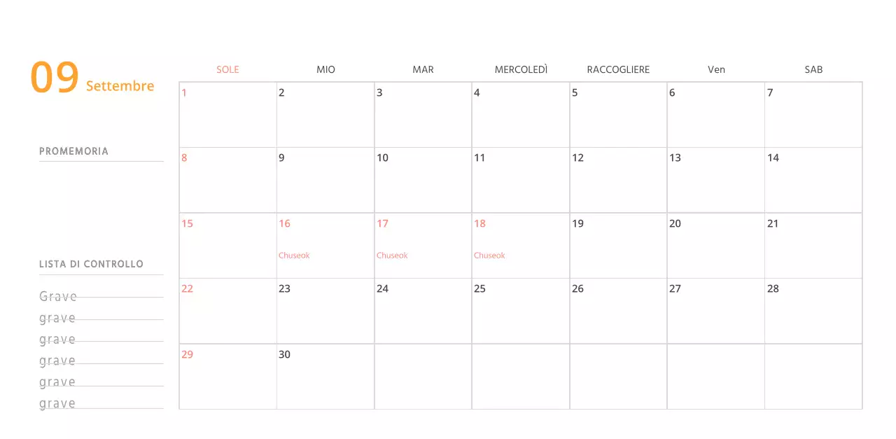 Simpatico calendario da tavolo illustrato verde a tema famiglia