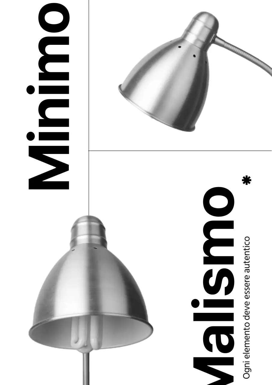 Poster interno illuminato in bianco e nero