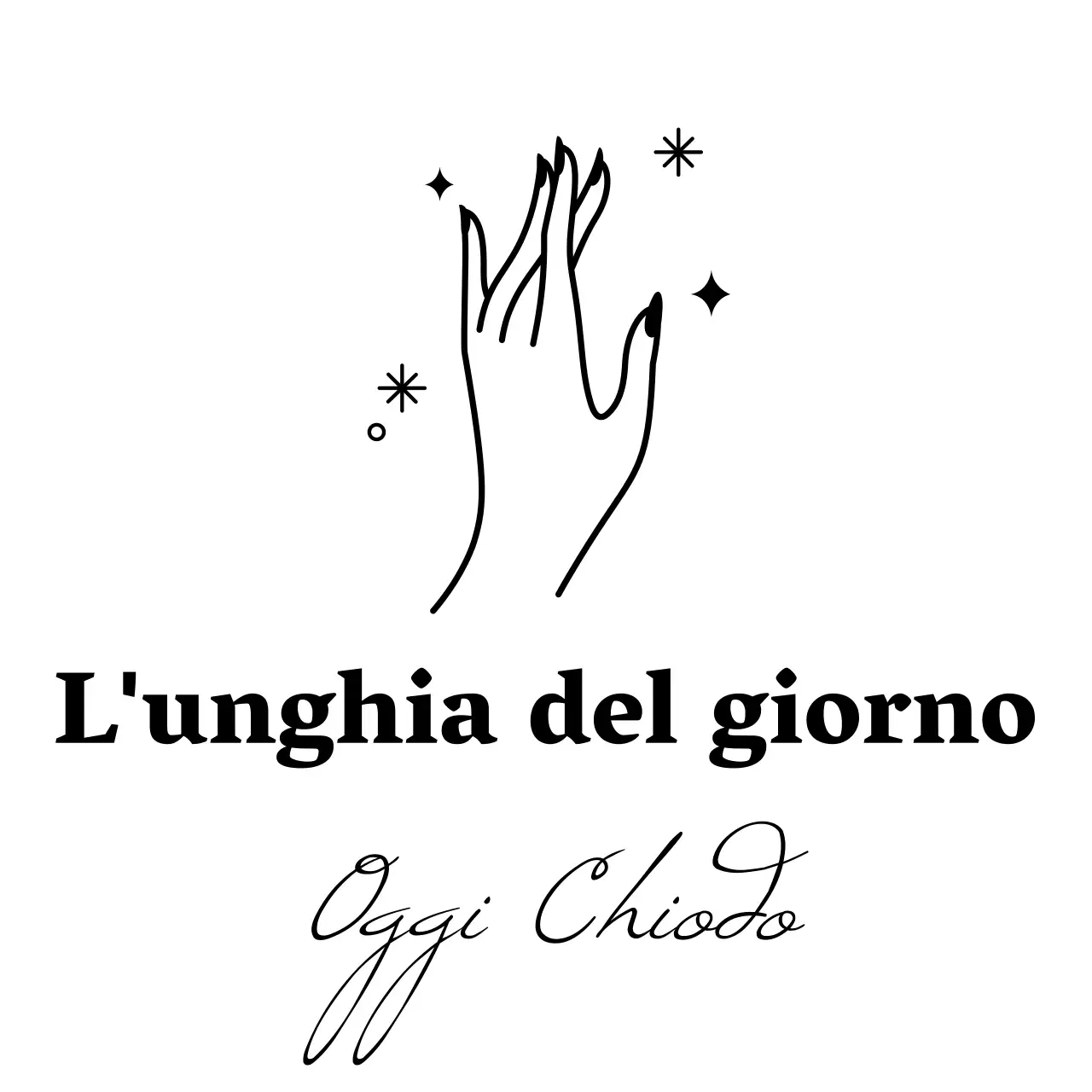 Negozio di bellezza con logo semplice illustrazione delle unghie