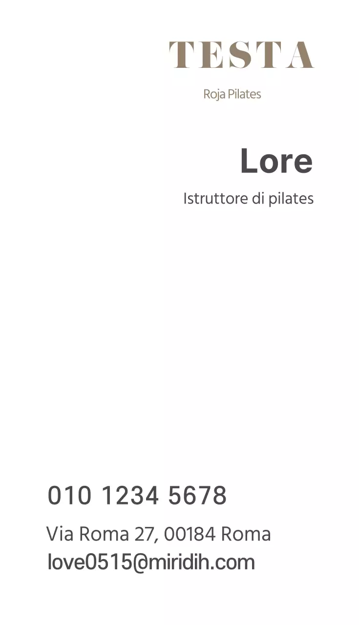 Biglietto da visita Rojapilates_ritratto