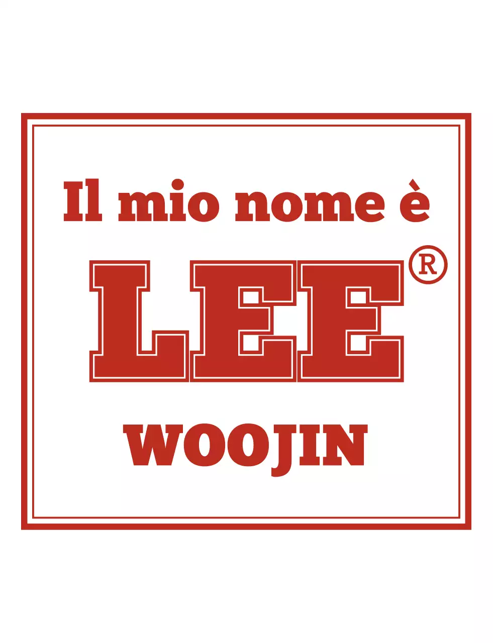 Maglietta di gruppo di concezione semplice e alla moda in rosso e bianco